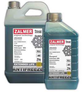 Антифриз ZALMER  ZR4000 DS (синий) авто с двигателями Peugeot, Citroen.