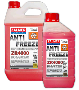 Антифриз ZALMER  ZR4000 G12++ (красный) универсальный до -40С
