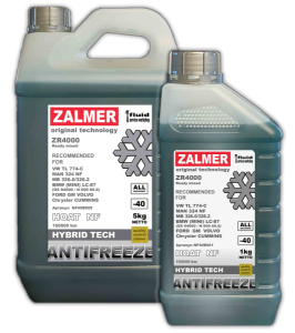 Антифриз ZALMER  ZR4000 NF (сине-зеленый) старые МВ BMW VOLVO